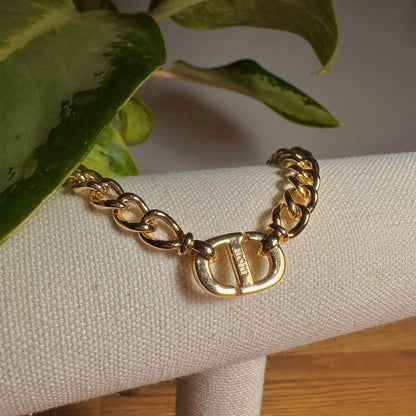 Christian Dior CD Chain Bracelet | Reworked Vintage