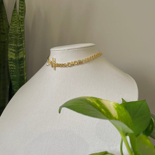 Christian DIOR Pearl Choker Necklace | Reworked Vintage