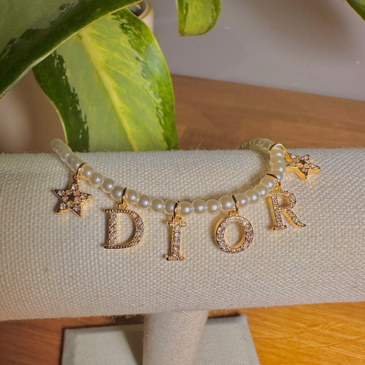 Christian Dior Spell-Out Pearl Bracelet | Reworked Vintage